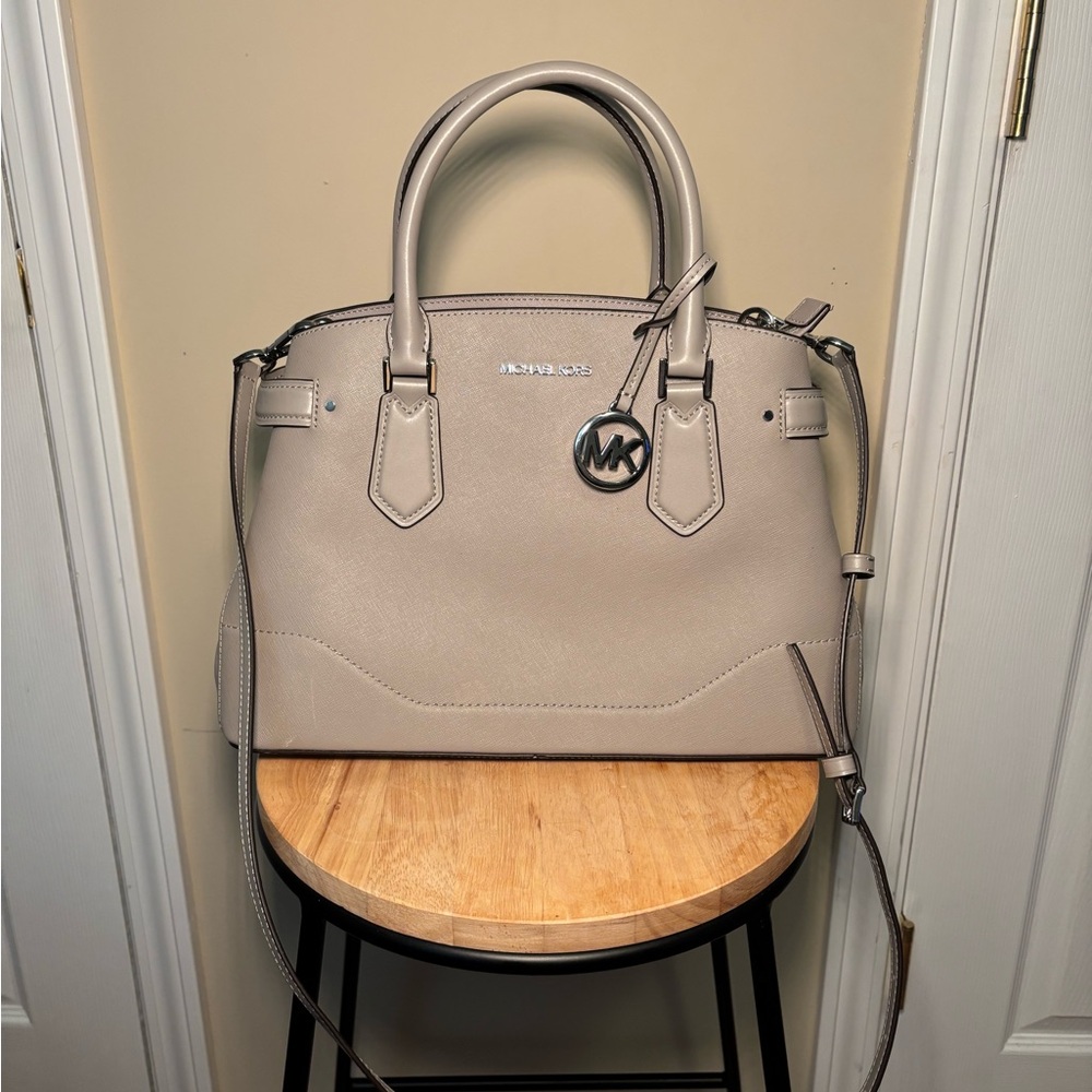 Michael Kors Cream Satchel Bag